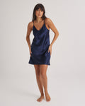 New Silk Chemise Navy