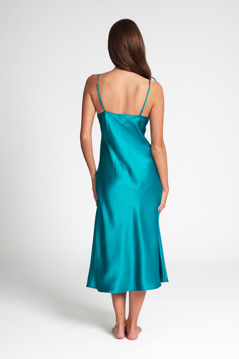 Peacock Silk Chemise