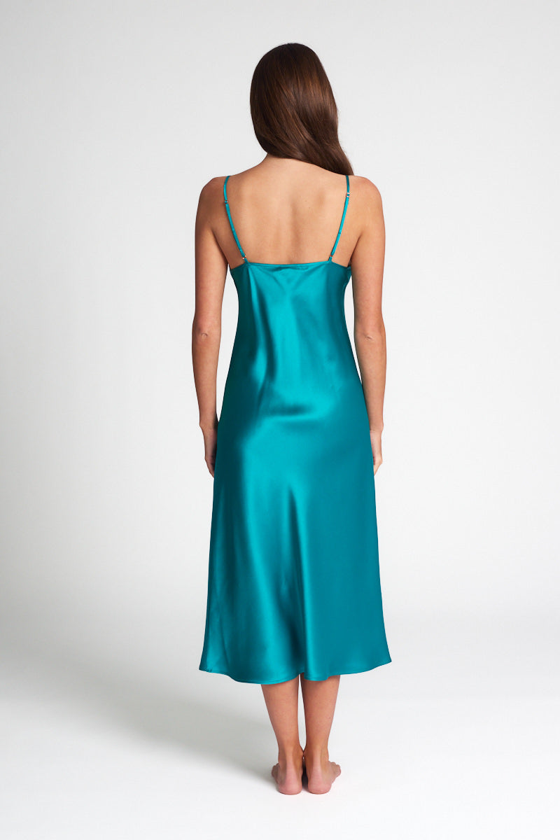 Peacock Silk Chemise