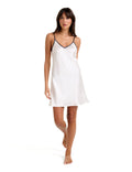 New Silk Chemise Ivory/Navy