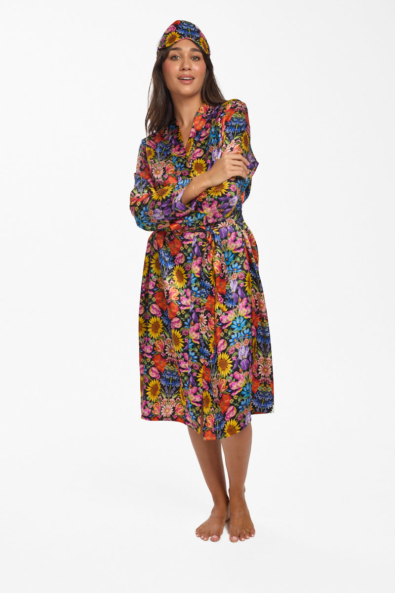 Silk Sleep Mask Gift Set - Floral Muse