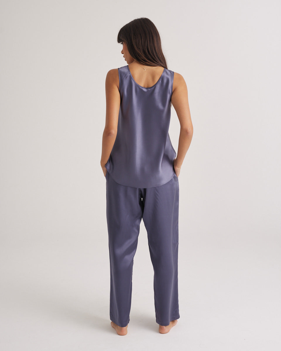 Mono Silk Cami Blue Manor