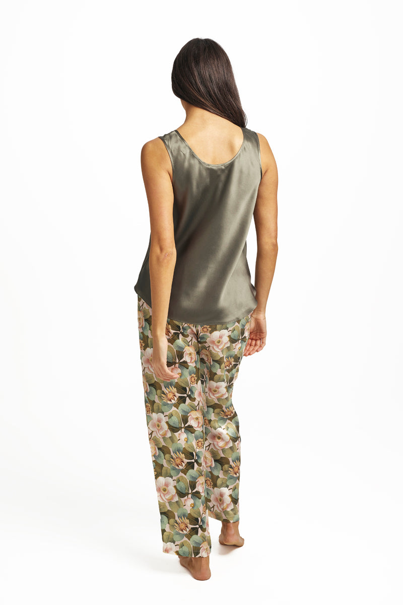 Mono Silk Cami Olive