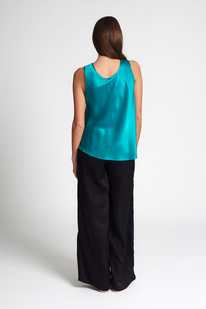 Peacock Mono Silk Cami