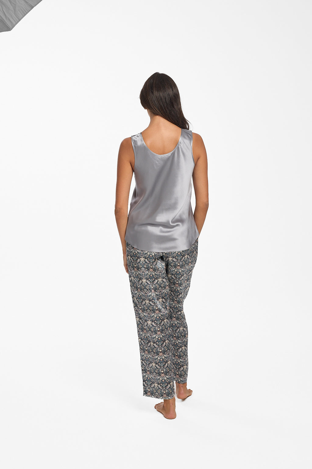Pewter Mono Silk Cami