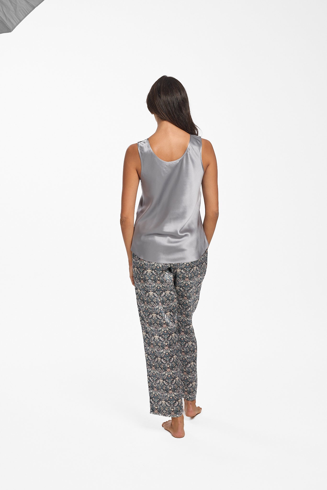 Pewter Mono Silk Cami