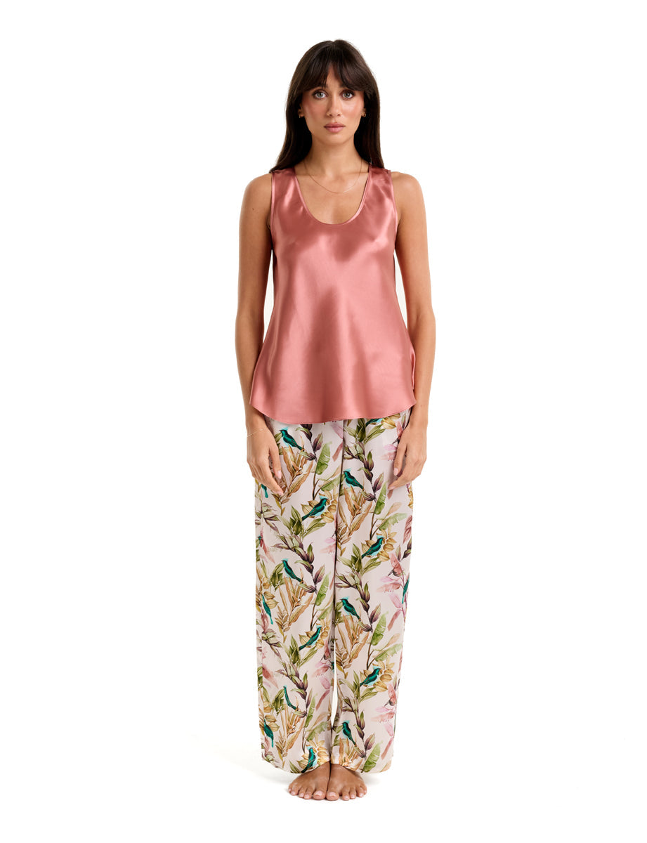 Mono Silk Cami Rose