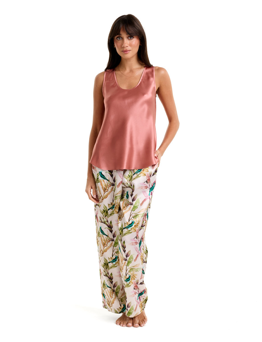 Mono Silk Cami Rose