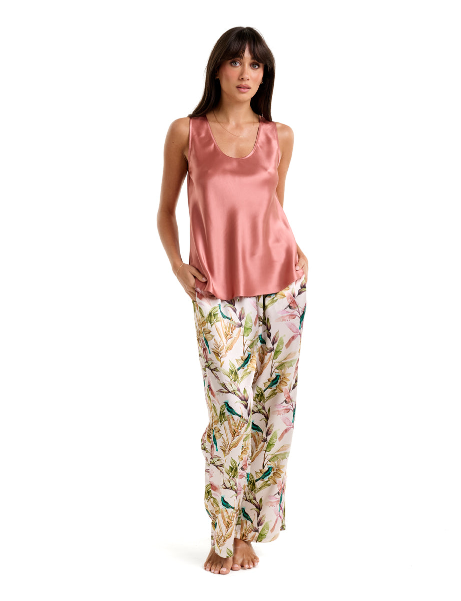 Mono Silk Cami Rose