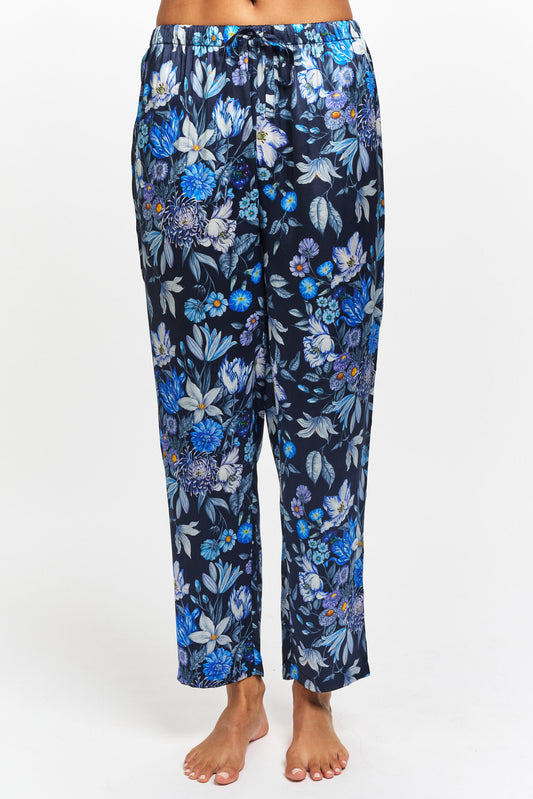 Liberty Silk Sleep Pant Stately Boutique Blue