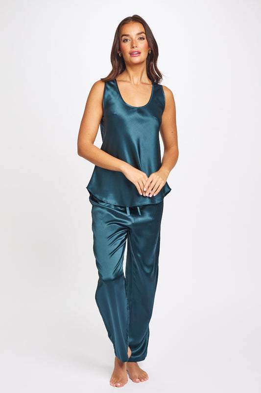 Mono Silk Cami Deep Forest