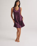 Mono Silk Short Nightdress Merlot