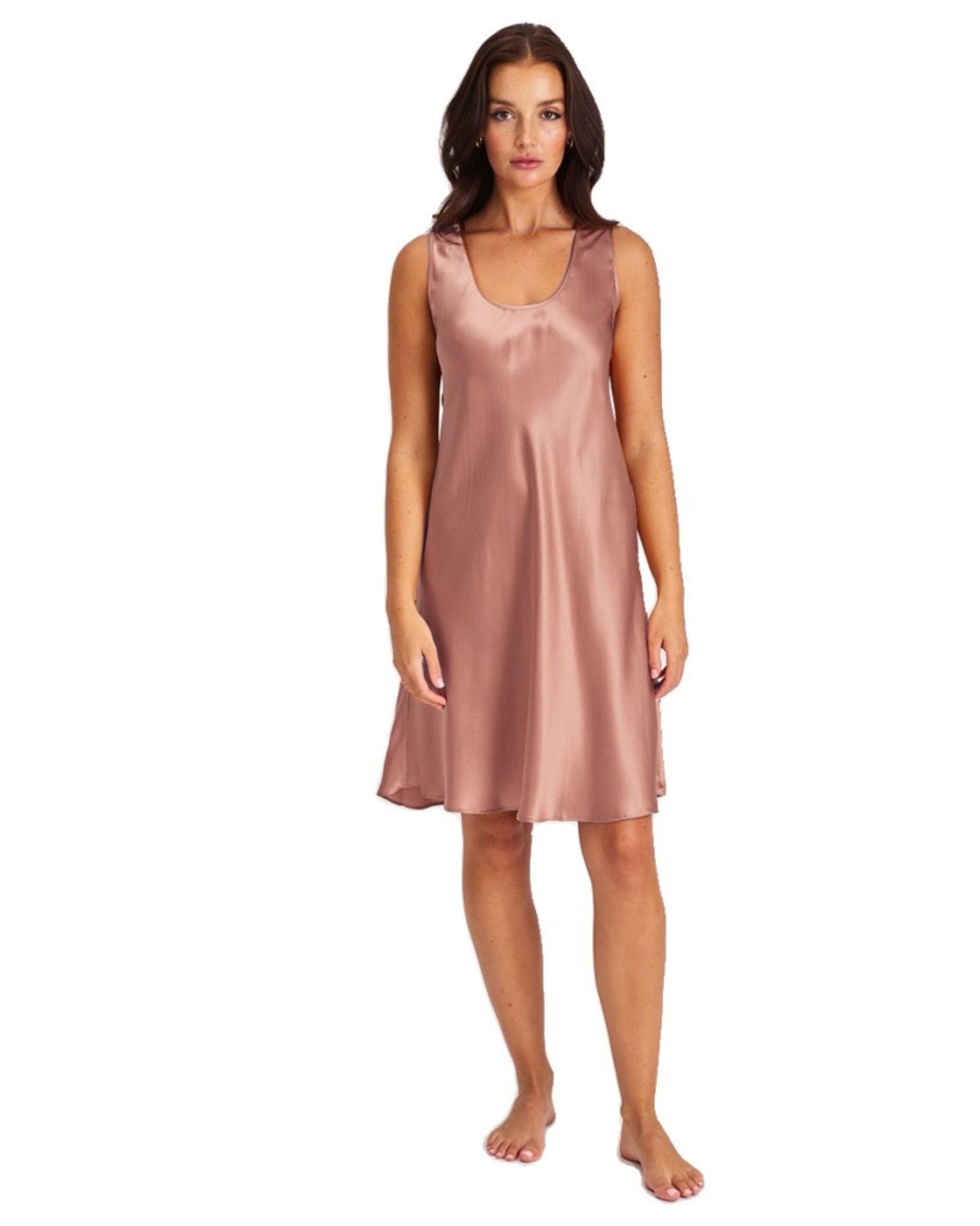 Mono Silk Short Nightdress Short