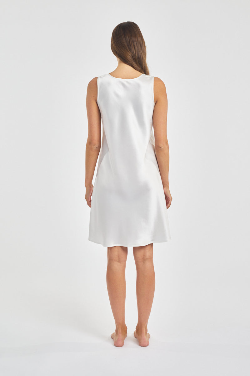 Silk MonoSilk Dress Ivory