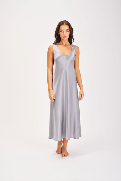 Mono Silk Long Nightdress