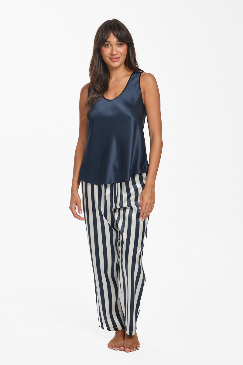 Mono Silk Cami Navy