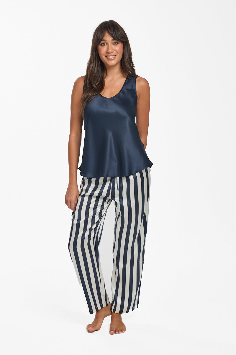 Mono Silk Cami Navy