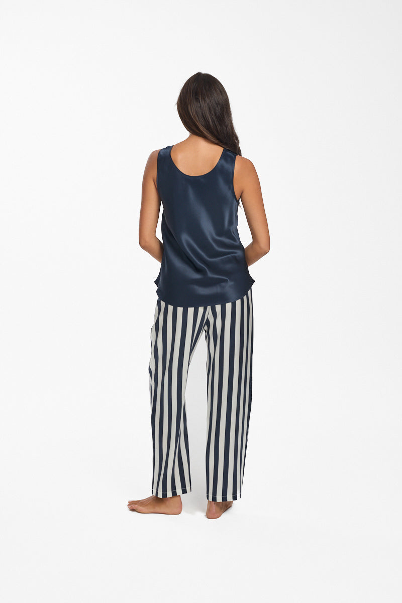 Mono Silk Cami Navy