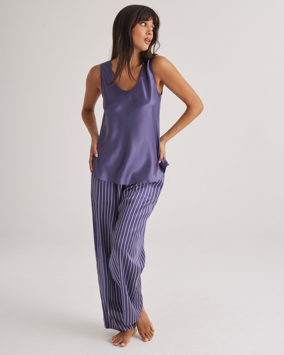 Mono Silk Cami Blue Manor