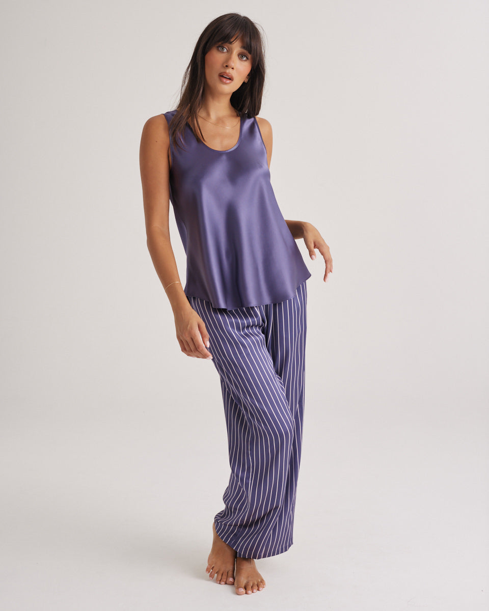 Mono Silk Cami Blue Manor