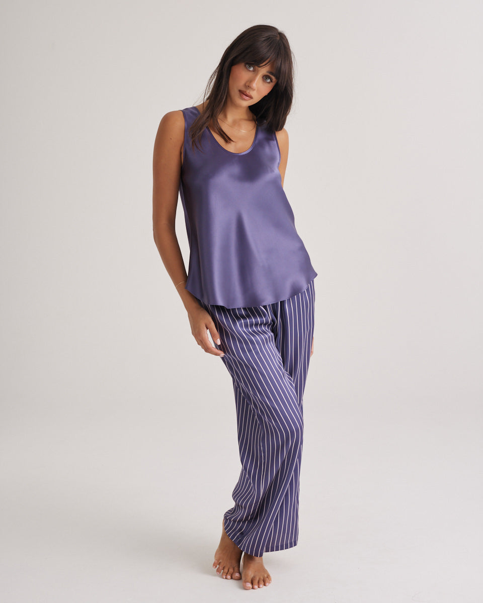 Mono Silk Cami Blue Manor