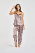Silk & Lace Camisole Leopard
