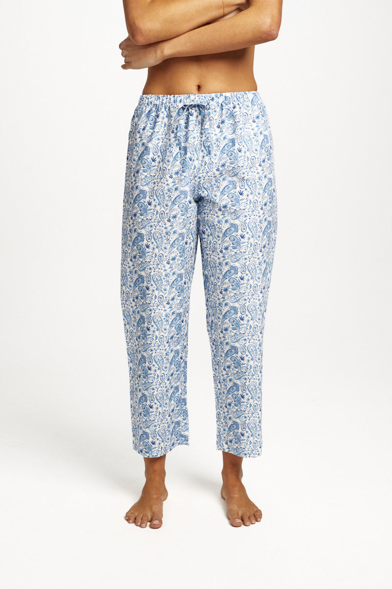 Cotton Silk Pant Paisley