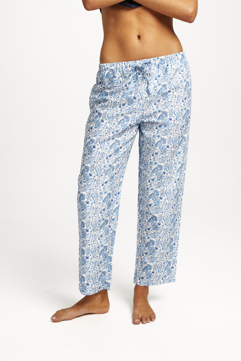 Cotton Silk Pant Paisley