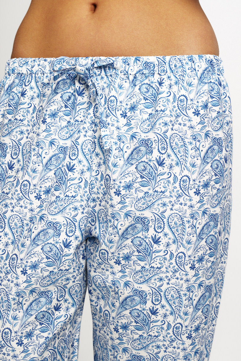 Cotton Silk Pant Paisley