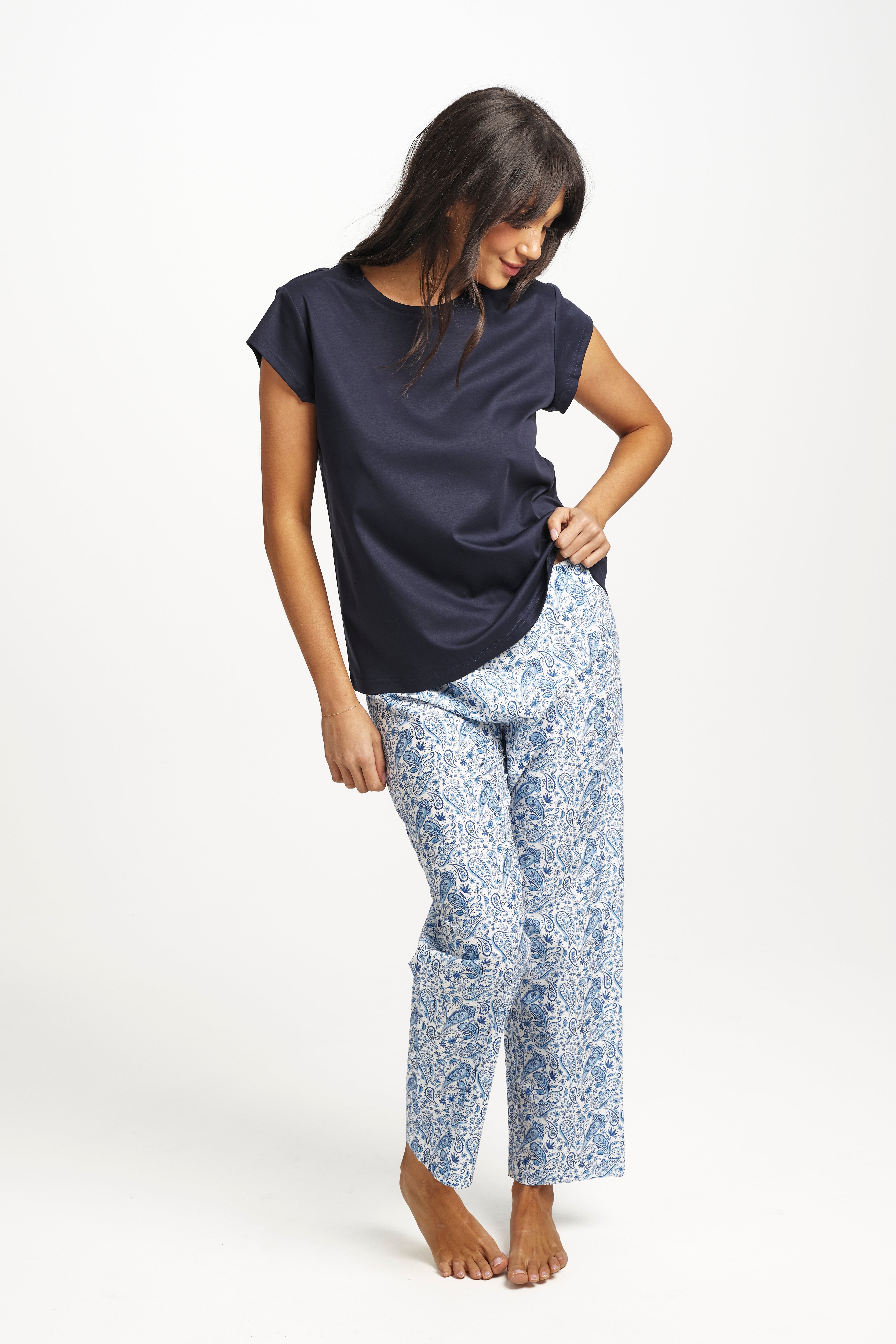 New Supima Cotton Tee Midnight