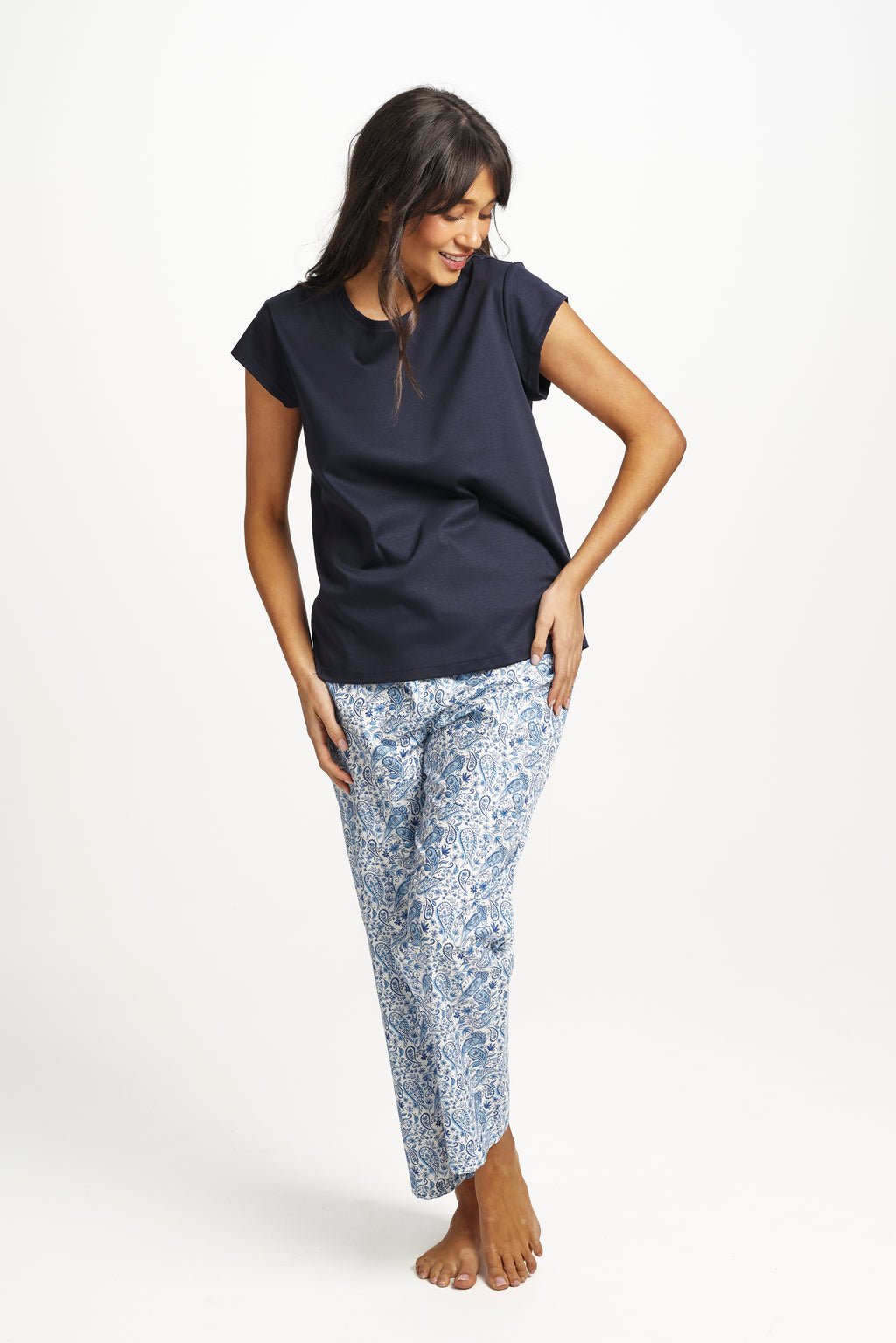 New Supima Cotton Tee Midnight