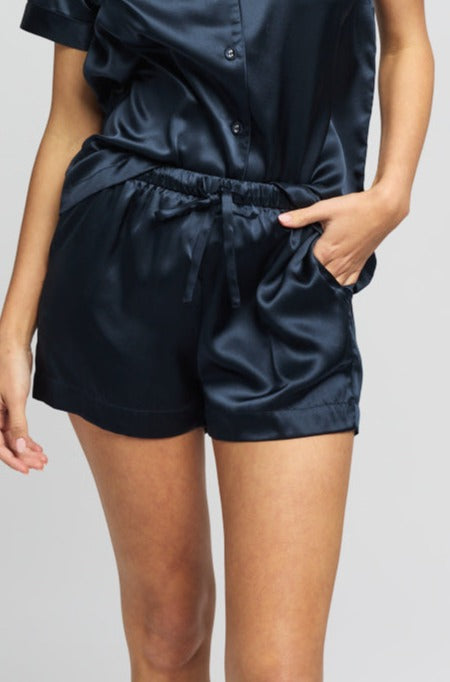Silk Boxer Secret Navy