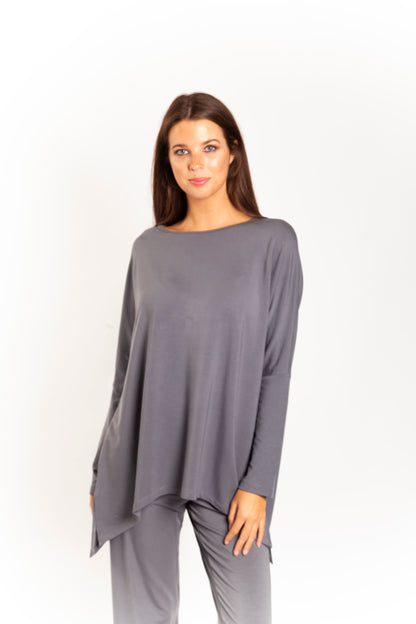 French Terry Top - Pewter