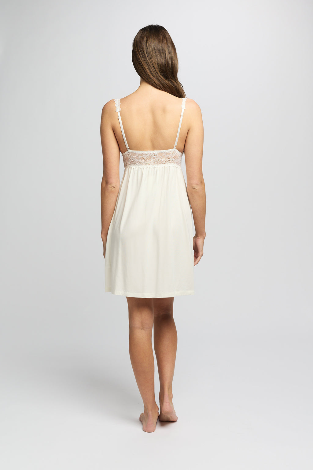 Butterfly Short Nightdress Milk