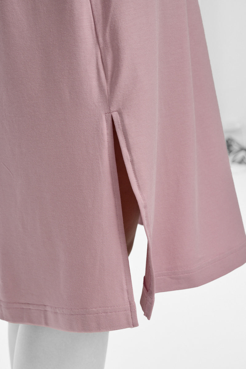 Modal & Lace L/S Nightie Crystal