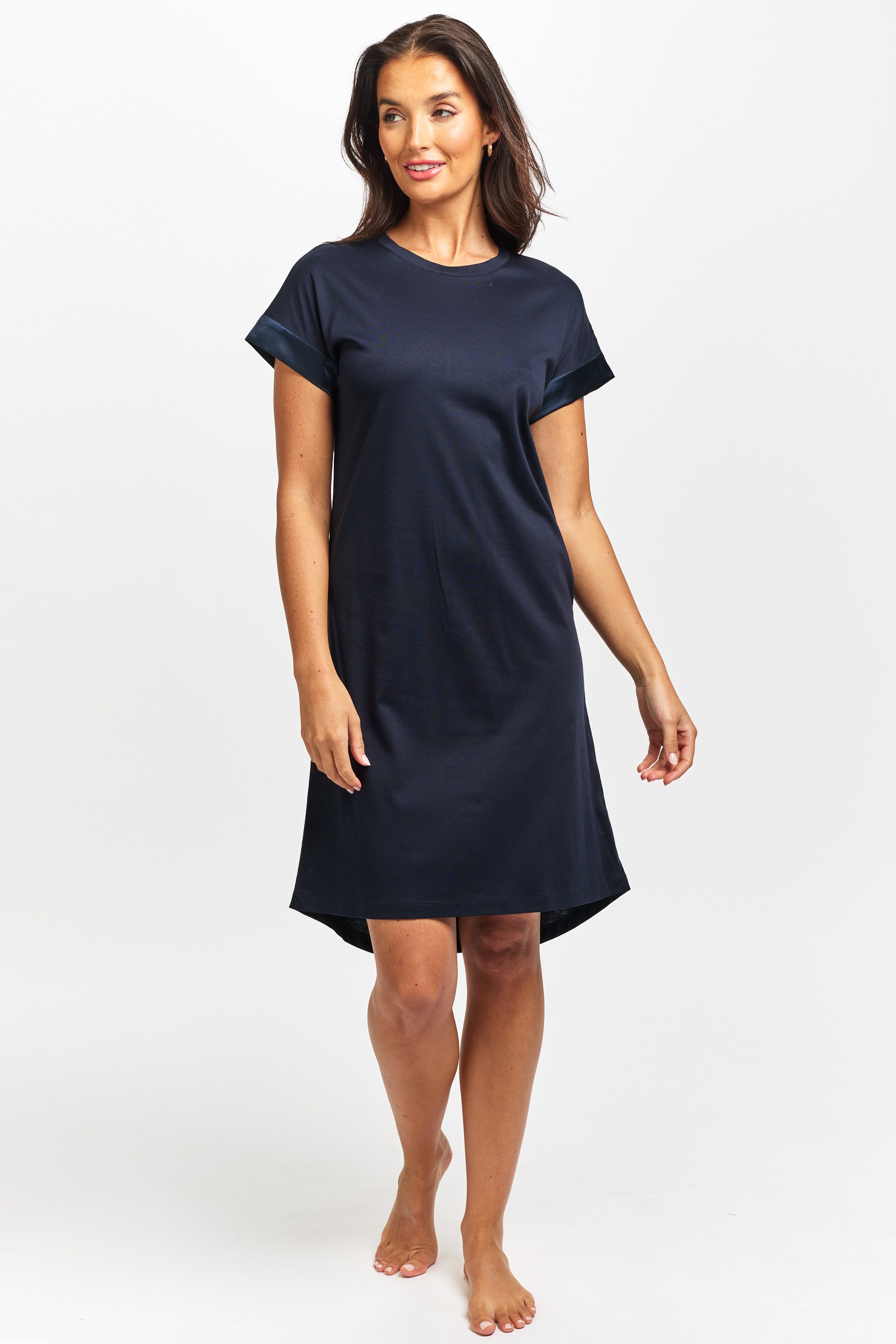 Supima Cotton Nightie - Navy – Love & Lustre