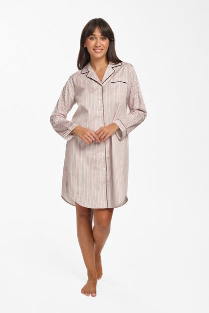 New PinStripe Nightshirt Pink Candy