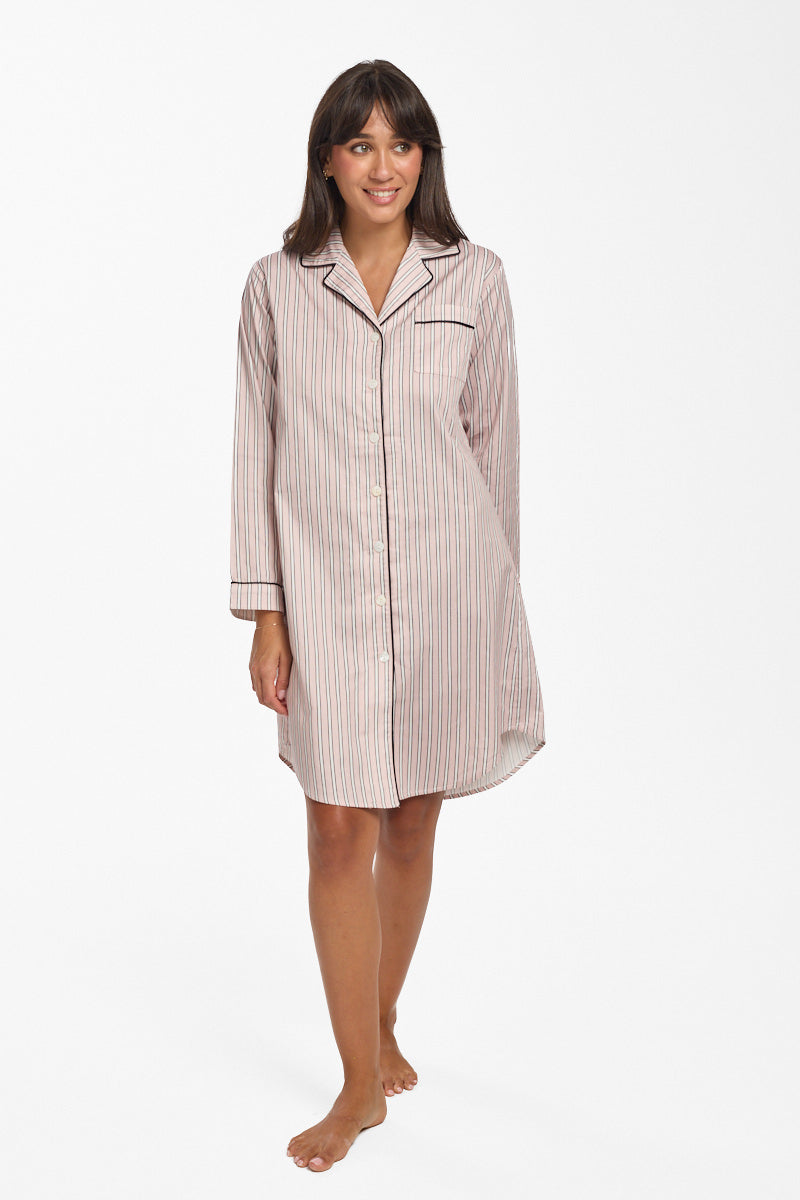 PinStripe Nightshirt Pink Candy