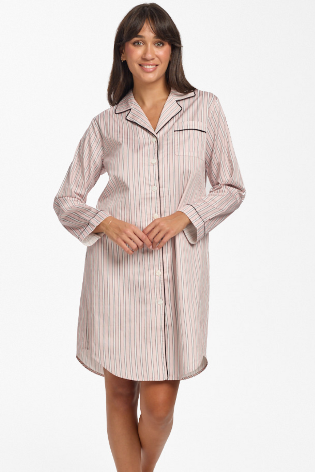 PinStripe Nightshirt Pink Candy
