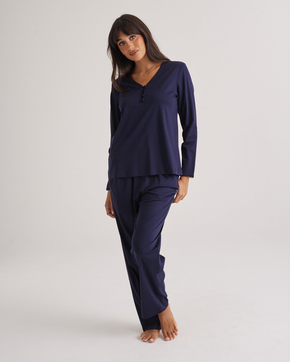 Supima Cotton Crew Navy