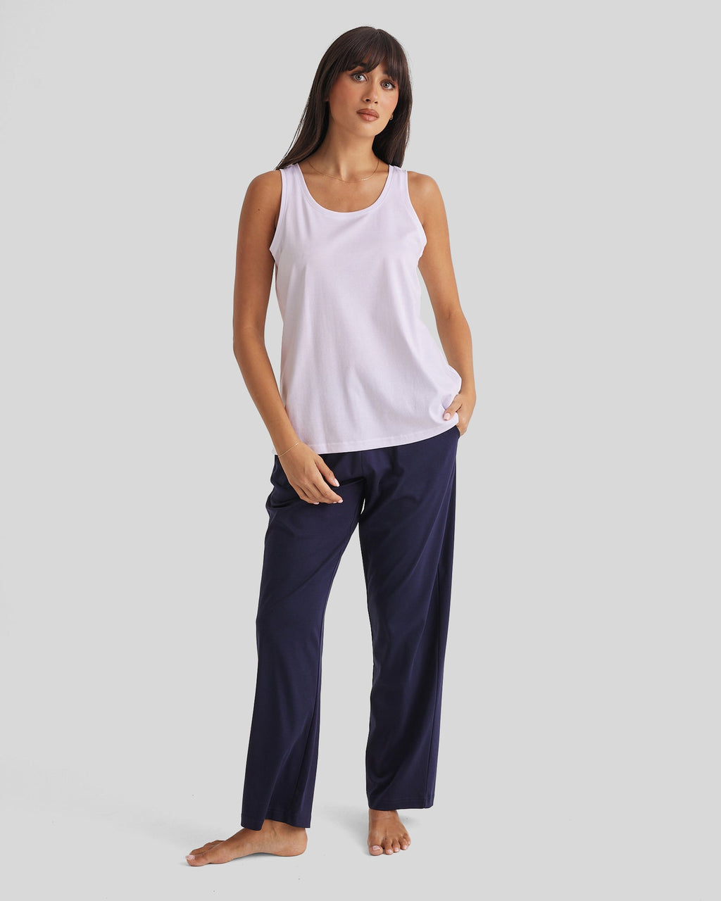 Supima Cotton Tank  - White