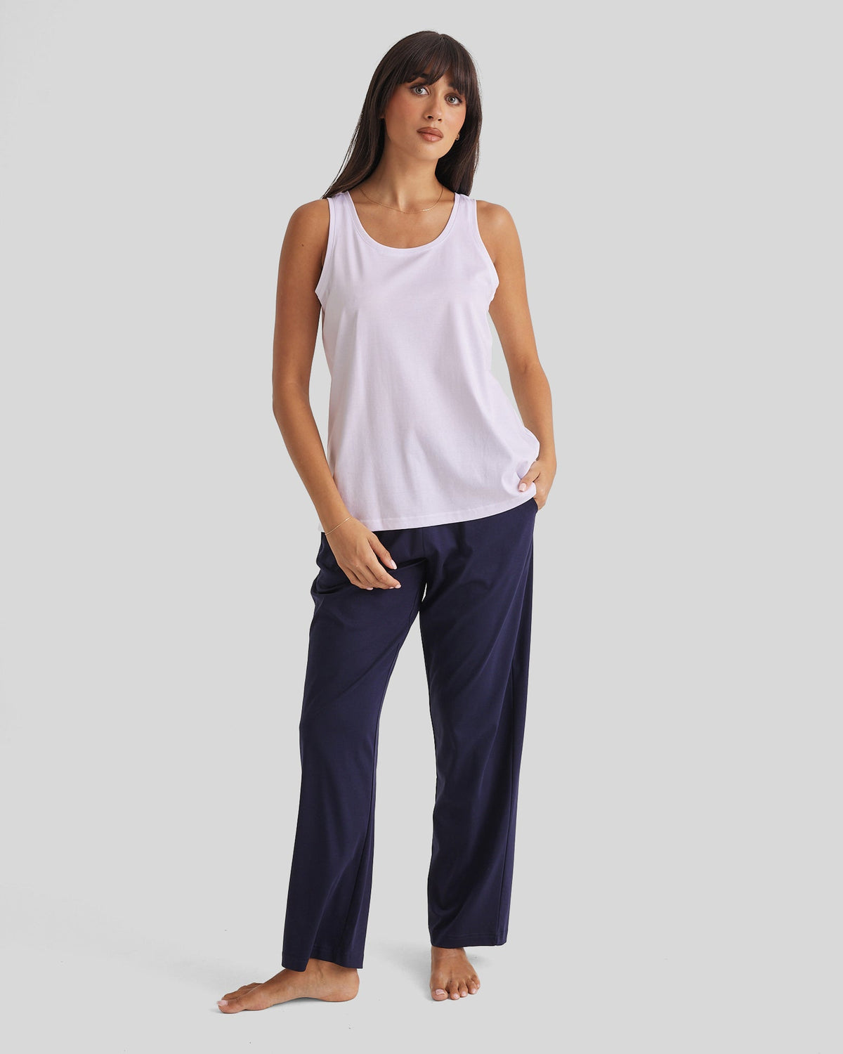 Supima Cotton Tank  - White