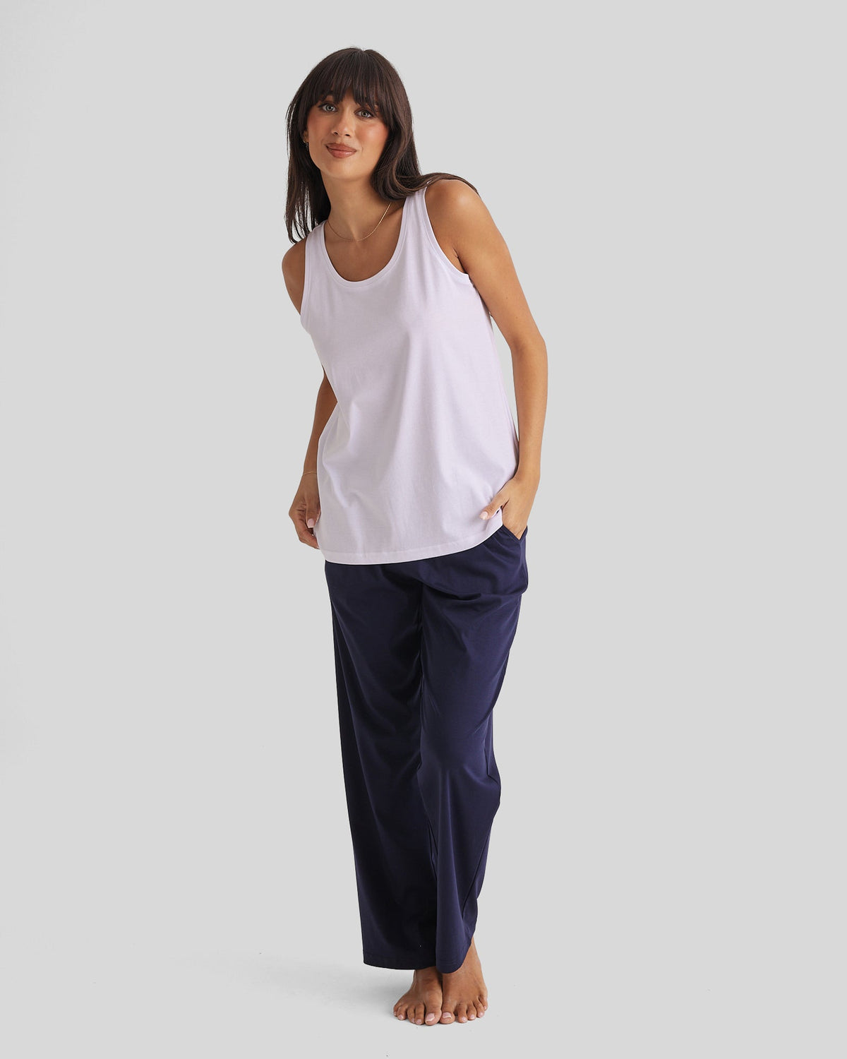 Supima Cotton Tank  - White