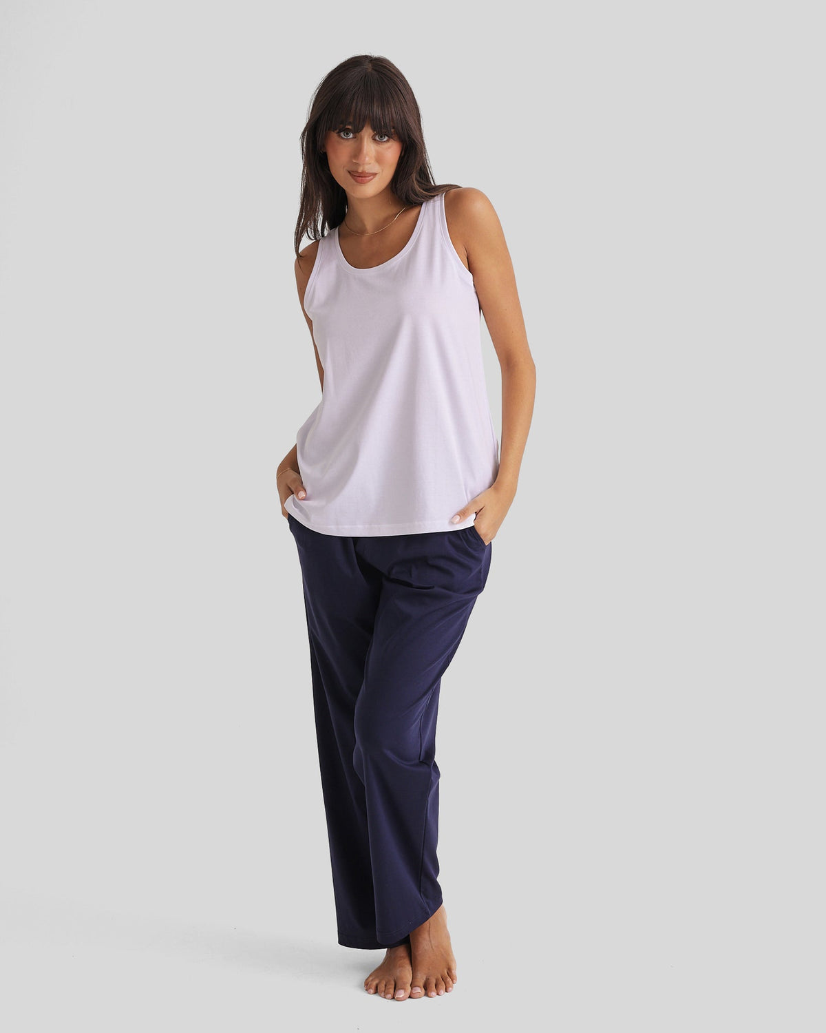 Supima Cotton Tank  - White