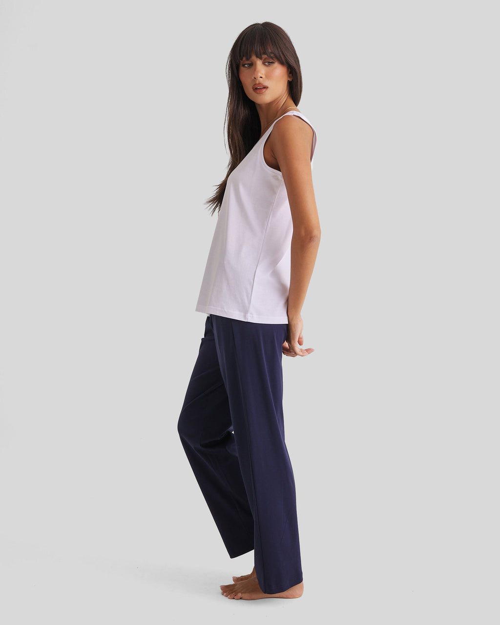 Supima Cotton Tank  - White