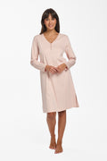 Supima Cotton Lace Trim Nightie Rosewater