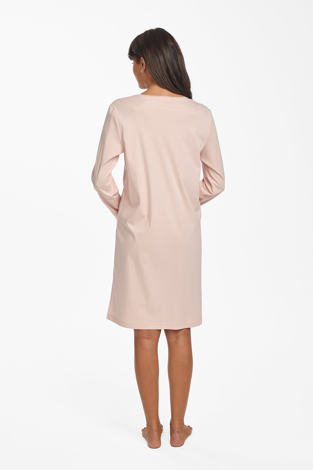 Supima Cotton Lace Trim Nightie Navy