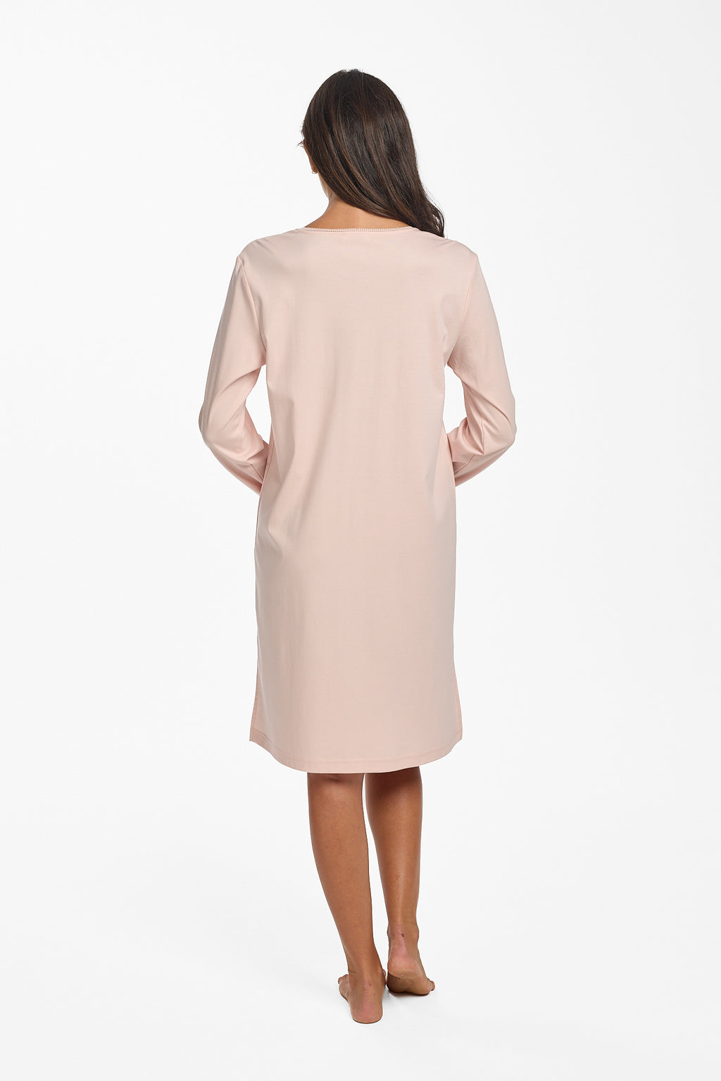 Supima Cotton Lace Trim Nightie Navy