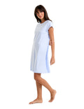 Supima Cap Sleeve Nightie Cashmere Blue