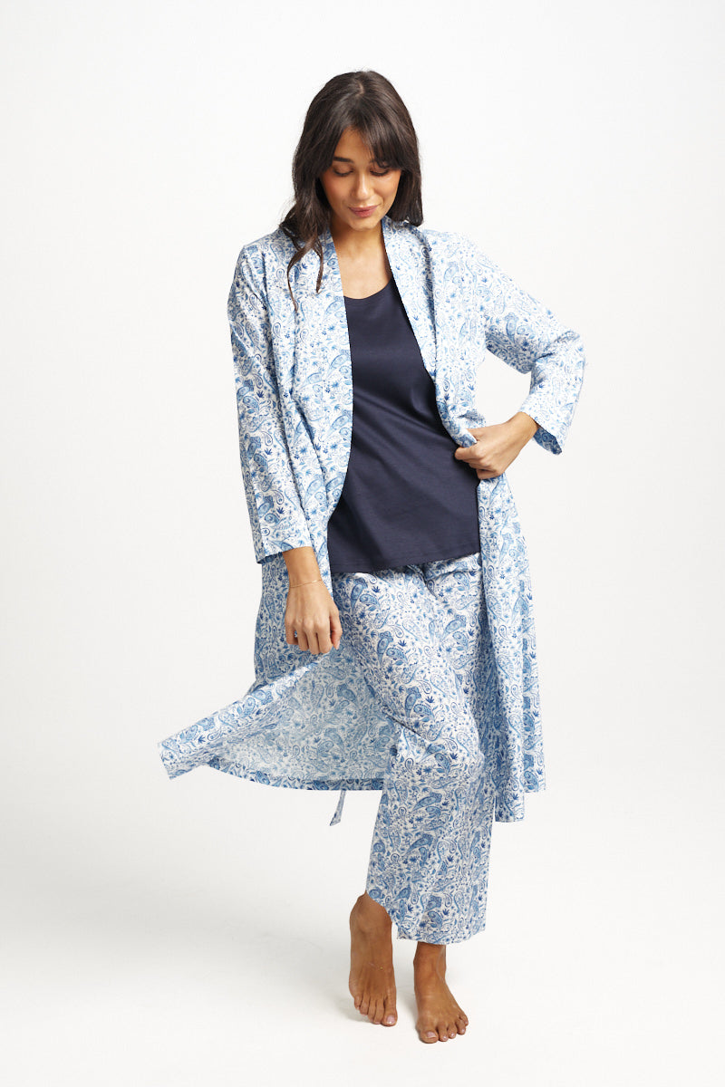 Cotton Silk Pant Paisley